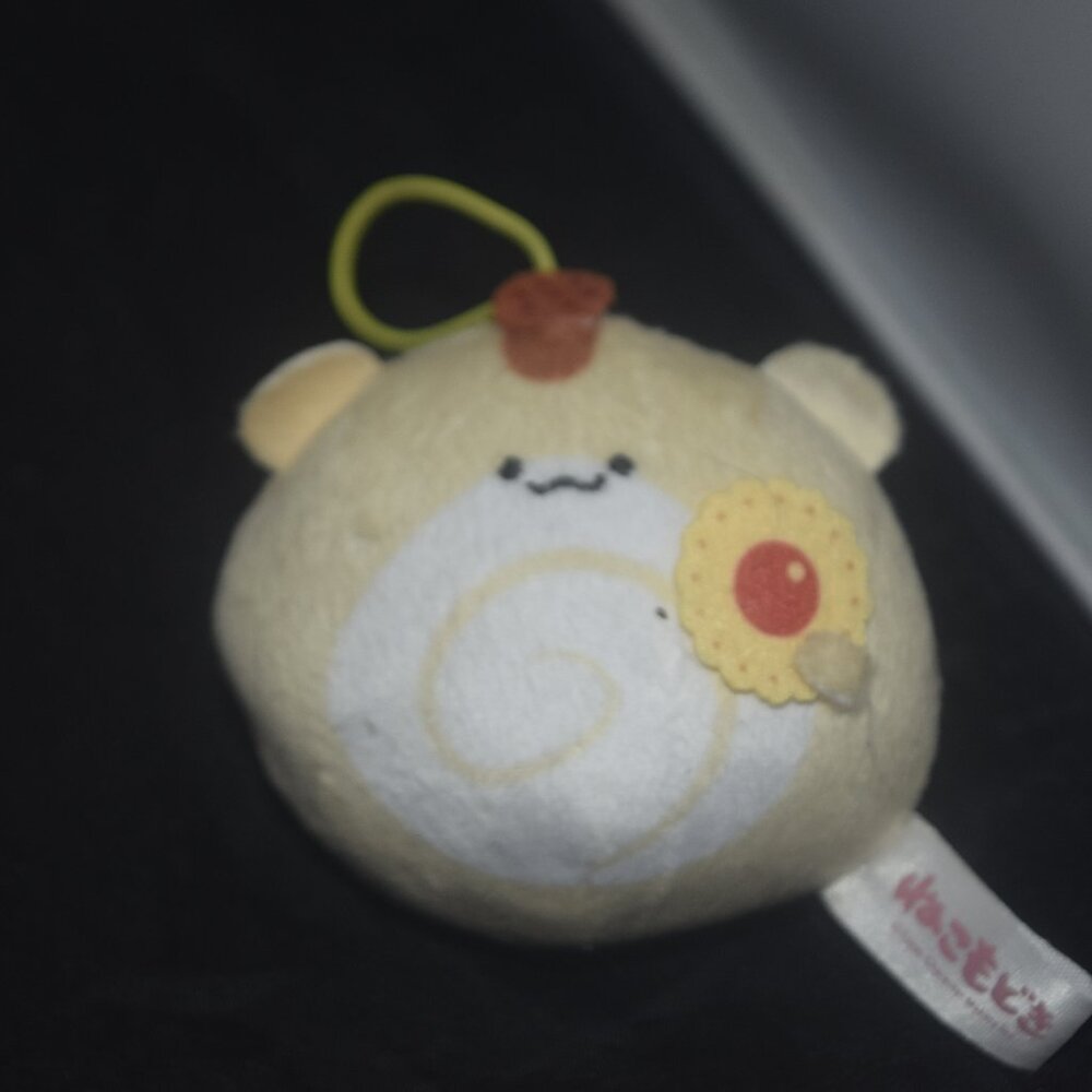 Kawaii Nekotomodoki Roll Cake Plush - Sunflower Mascot Charm